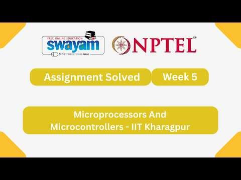 Microprocessors And Microcontrollers Week 5 | NPTEL ANSWERS 2026 #nptel2026 #myswayam #nptel