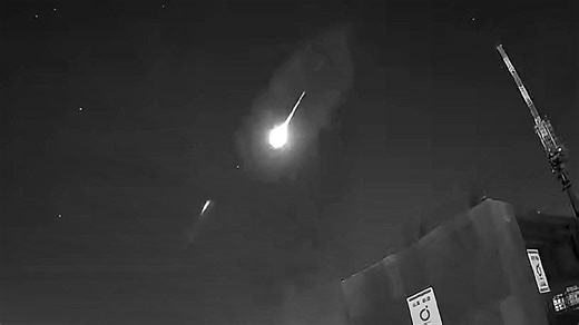 Night turned into day! A giant fireball lit up the sky over Tokyo