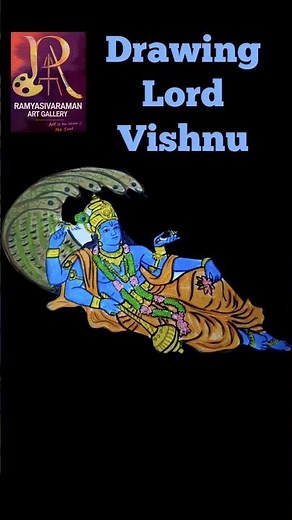 How to Draw Lord Vishnu Step-by-Step | Easy Drawing Tutorial for Beginners #god #viralvideo