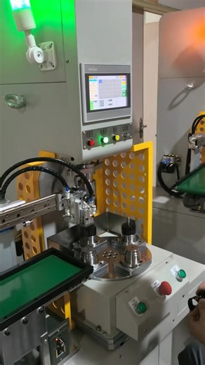 Precision Assembly: Servo Press Installing Drone Motor Outer Rotor...