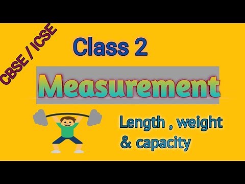 Measurement | Class 2 | Basic measurement of length, weight & capacity | CBSE & ICSE