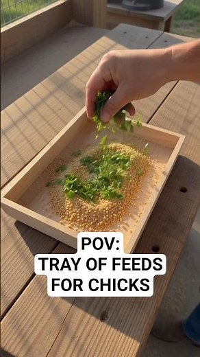 How to Make a Chick Feeding Tray 🐣 (POV Easy DIY Feed Setup)