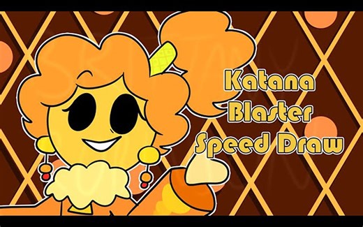 【搬运】🔺️Drawing "Katana Blaster"(Pink Corruption Speed Draw)🎵【JSB同人动画】