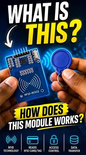What is an RFID Module and how does it work? 🤔#RFID #Arduino #Electronics #DIYProjects #IoT #Tech