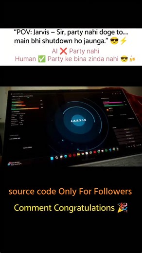 Codeninjavik on Instagram: "“AI vs Human — Coding Battle Begins 🤖⚔️🧑‍💻” --- #ProgrammingHumor #AIvsHuman #Jarvis #NovaAI #StarkTech #CodeWithVik #Codeninjavik #SmartAssistant #FutureDeveloper #AIMemes #TechReels #WebDeveloper #SoftwareEngineer #TechCreator #ArtificialIntelligence #NextGenAI #TechBattle #GeekLife #DebugLife #CodeIsLife #AIInnovation #JavaScriptLife #LearnToCode ---#codinglife 😧😧💪#NovaAssistant"
