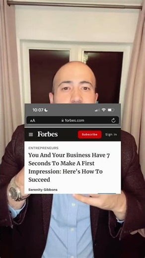 How to make a good first impression