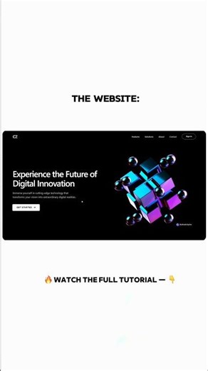 🔥 Stunning 3D Website Design #shorts