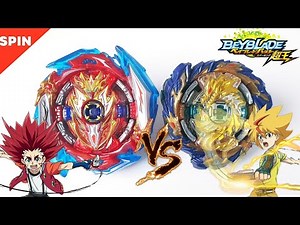 【Infinite Achilles VS Mirage Fafnir】 Beyblade Burst Sparking 베이블레이드 슈퍼킹 인피니트 아킬레스 VS 미라지 파브닐