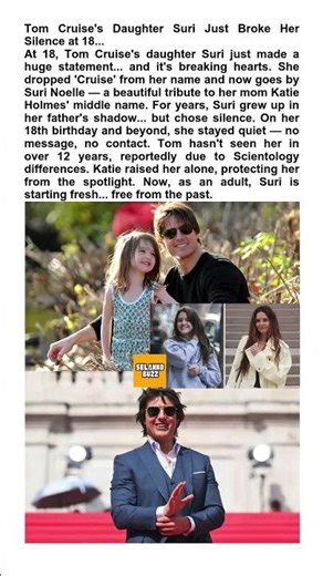 Tom Cruise's Daughter Suri Breaks Silence at 18: Drops 'Cruise' From Her Name #shorts #news #viral