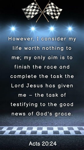 One Moment with God | Finish the Race God Has Set – Acts 20:24