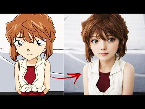 Detective Conan Characters in Real Life | 名探偵コナン AI実写 | Conan, Ran Mouri & Kogoru Mouri Reimagined
