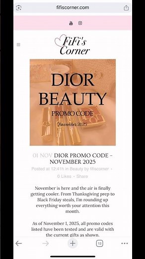 How To Get The Best Active Dior Promo Codes - November 2025 #dior #diorbeauty #diorpromocode