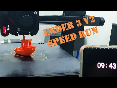 Ender 3 V2 - 9 minute Benchy 250mm/s