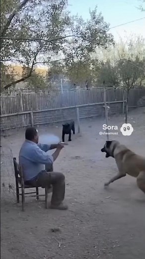 Black Panther Attacks Man — But His Dog Saves Him Just in Time! #blackpanther #kangal