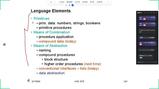 SICP02 Eval, Recursion, Iter, Proof, Order, Proc Abstraction, Lang Elem, Cons