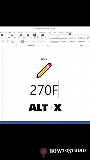 Create a Pencil Using MS Word (Easy Hack!) ✏️ #learnword #msword