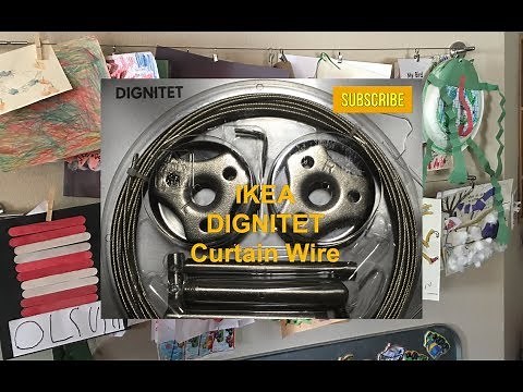 DIGNITET IKEA Curtain Wire Hanging System - Alternate Uses