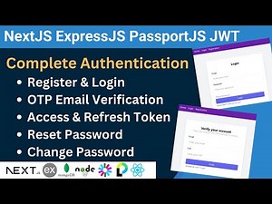 Complete Authentication NextJS ExpressJS MongoDB PassportJS
