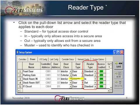07 Door Configuration Doors32 SW Basic
