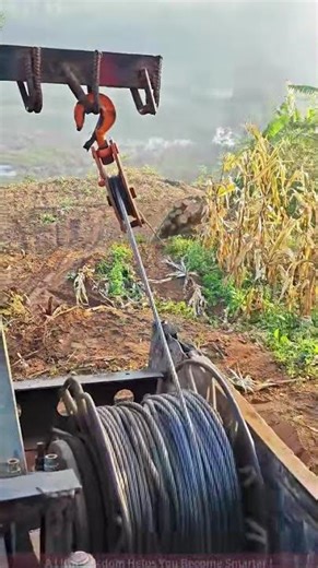 Tractor Winch Hoists Logs: A Rural Transport Marvel!