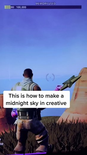 Creating a Midnight Sky in Creative Mode | Fortnite Painting Tutorial