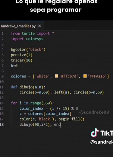 Flores con Python y Turtle: Programación Creativa