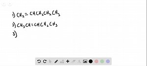 SOLVED:Draw all the structural isomers of C5 H10. Ignore any cyclic isomers.