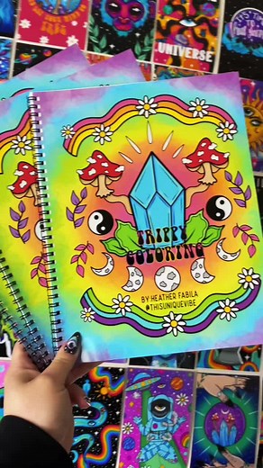 Explore My Trippy Rainbow Coloring Book
