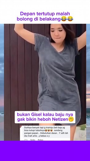 14M views · 10K reactions | Gisel bajunya bolong來 #Gisel #Gisellaanastasia #fyp #viral | Tika Ramlan | Facebook