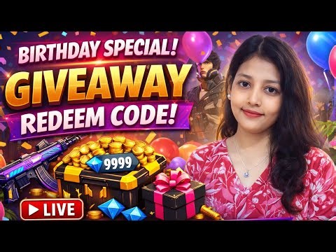 🎉 Birthday Special LIVE 🎂 | Free Fire Redeem Code Giveaway | Limited Time!