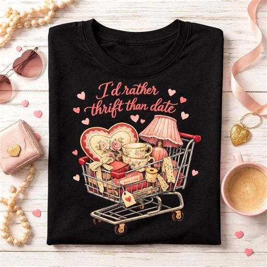Thrift Valentine Png, Funny Valentine Png, Vintage Shopping Cart Png, Coquette Pink Love Png, Trendy Png, Sublimation PNG ,thrift Png - Etsy