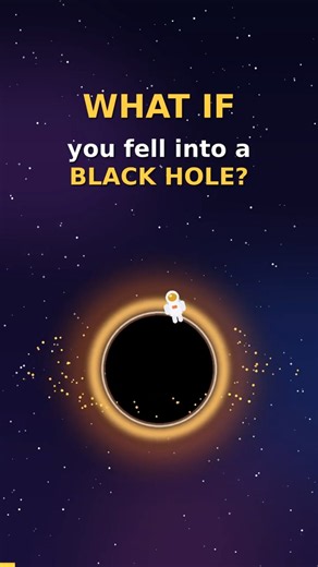 What If You Fell Into a Black Hole? 🕳️😱 #whatif #blackhole #space #universe #sceince #universe