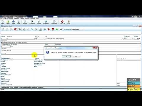 Movie Magic Español, Tutorial Primeros Pasos: Carga de Escenas.