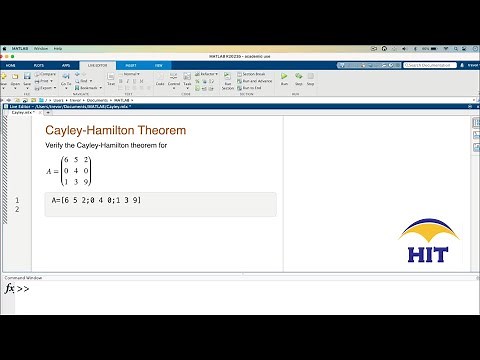 MATLAB | Cayley-Hamilton Theorem
