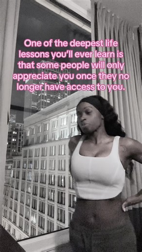 One of the deepest life lessons you’ll ever learn is that some people will only appreciate you once they no longer have access to you. When you were there, loving them, showing up, giving your energy… they took it for granted. But the moment you walk away and choose your peace, suddenly they realize what you were worth. And by then, you’ve already learned the lesson: your value was never determined by their ability to recognize it.