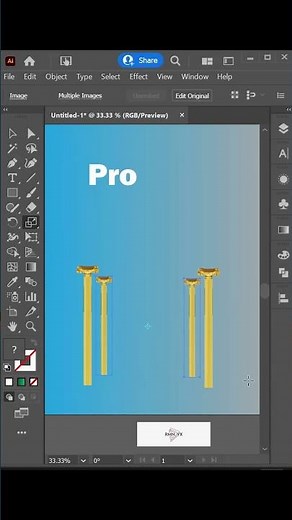 Create Tree Line Using Scale Tool in Adobe Illustrator | Tips 2025 (60s Short Tutorial)
