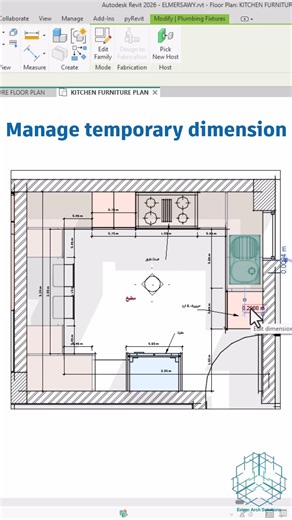 How to manage temporary dimension in Revit😉