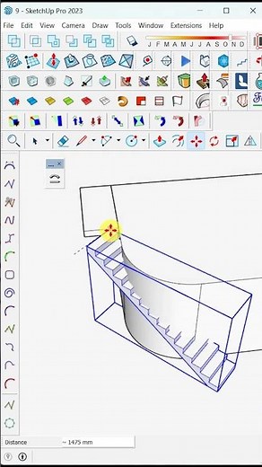 Model a Curved Stair Along a Curved Wall in SketchUp – With Just One Plugin