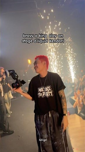 bravy x king aloy on stage d’liquid kendari #bravy #aloy