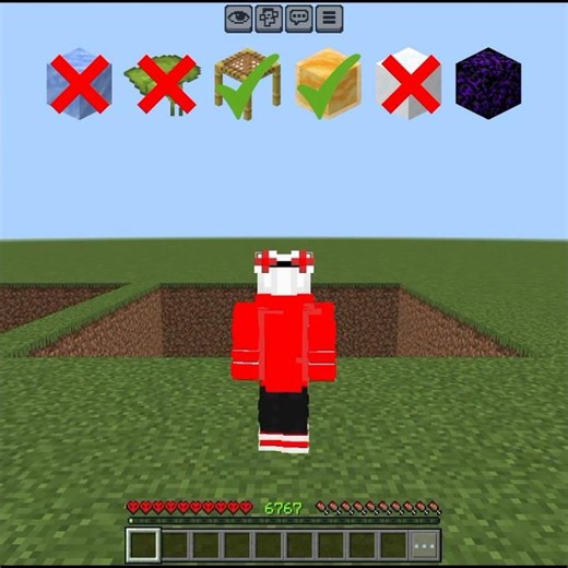 Testing Minecraft blocks that stop fall damage! 🪂 #minecraft #shorts