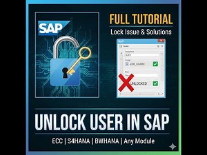 How to Unlock a User in SAP|ECC|S4HANA|BWHANA|Any Module|SU01 Full Tutorial|Lock Issue & Solutions