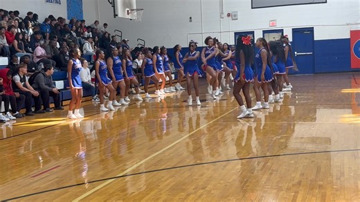 Homecoming Pep Rally 💙🤍📣 Inspired by Monroe Cheerleaders 🫶🏾 #homecoming #cheerleading #fyp #cheer #wipemedown | Greene Central Cheer