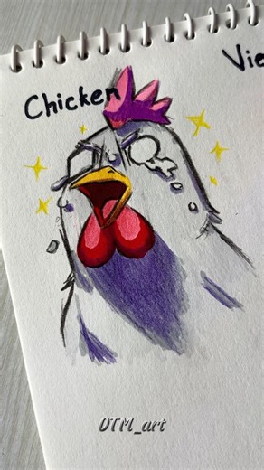 How to draw (chicken, duck, dog) #drawing #tutorial #chicken #fpy