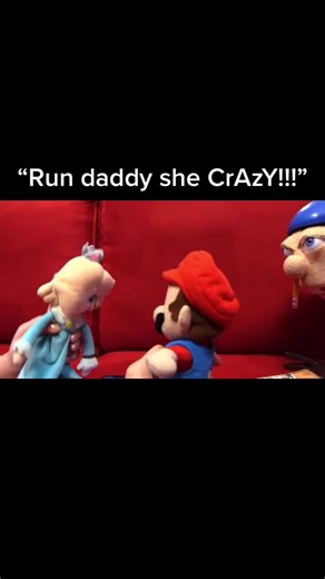 “Run daddy she crazy!!” 😂😂#foryou #fypシ #4u #xyzbca #sml #funny #viral #jeffy #mario #rosalina #hilarious #blowthisup #new_sml_account