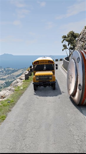 Buses Vs Giant Bollards - BeamNG.drive | Drive Gameplay