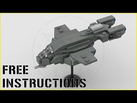 LEGO TUTORIAL | HALO | PELICAN Dropship - 1:250