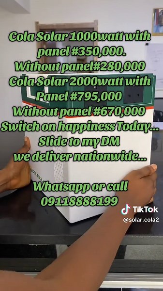Best selling solar generator.. #COLASOLAR# #sustainableliving#