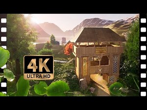 Arrival in the Vikings Village ASMR ⚔️ 4K Virtual Tour 🛡 Medieval For Relaxing, Sleeping & Study