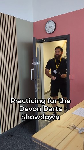 The staff aren't quite ready to challenge the pros at The Devon Darts Showdown this August! Book on our website now. | Plymouth Arena