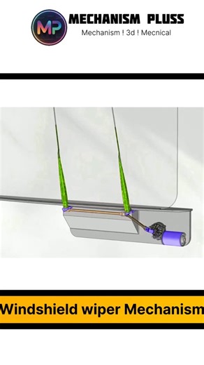 Mechanism ! 3d ! Mecnical on Instagram: "Windshield wiper mechanical #physics #usa #experiment #uk #knowledge #science #mechanism #mechanic #study #learning #reels #trend #edits"